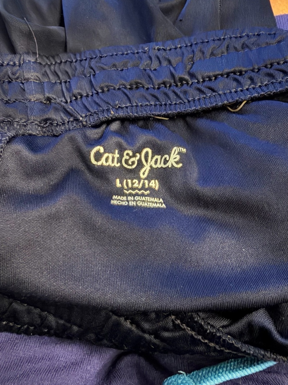 Cat & Jack Navy Kids Sweatpants with Elastic Waistband